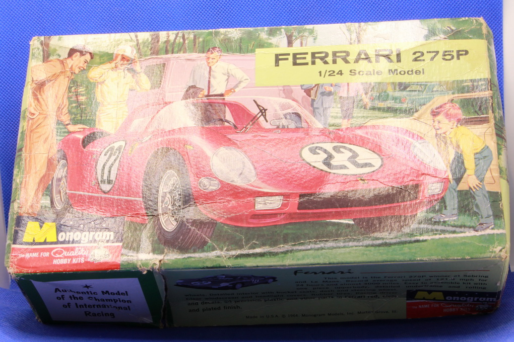 Slotcars66 Ferrari 275P 1/24th scale Monogram model / slot car kit c/w chassis & motor  